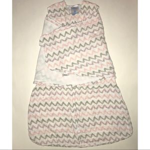 Halo Muslin Chevron Print Sleep Sack Swaddle